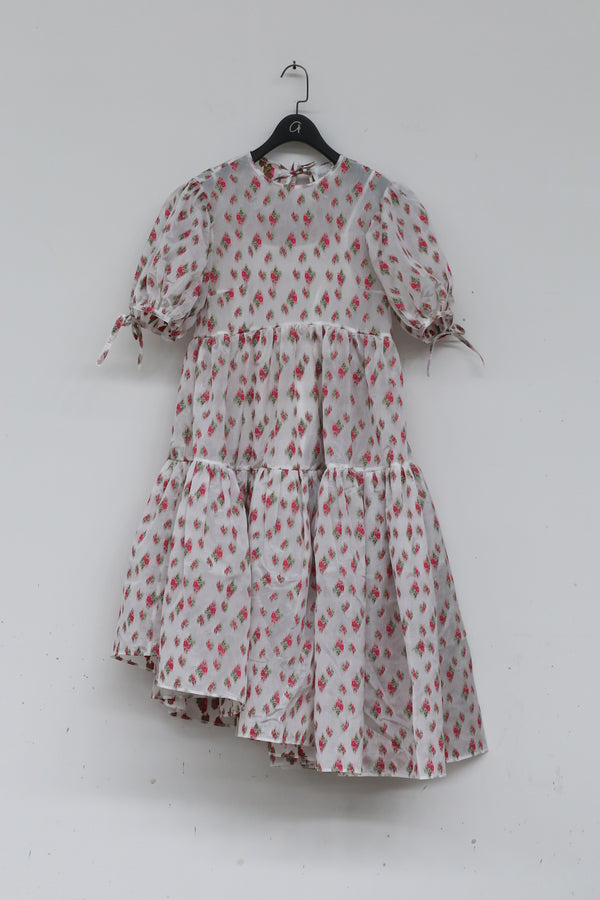 MING MA SS21 DR05 asymmetric jacquard one-piece dress (with petticoat)